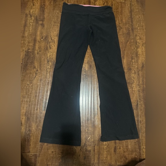 Lululemon Black Flared Bottoms - Picture 1 of 4